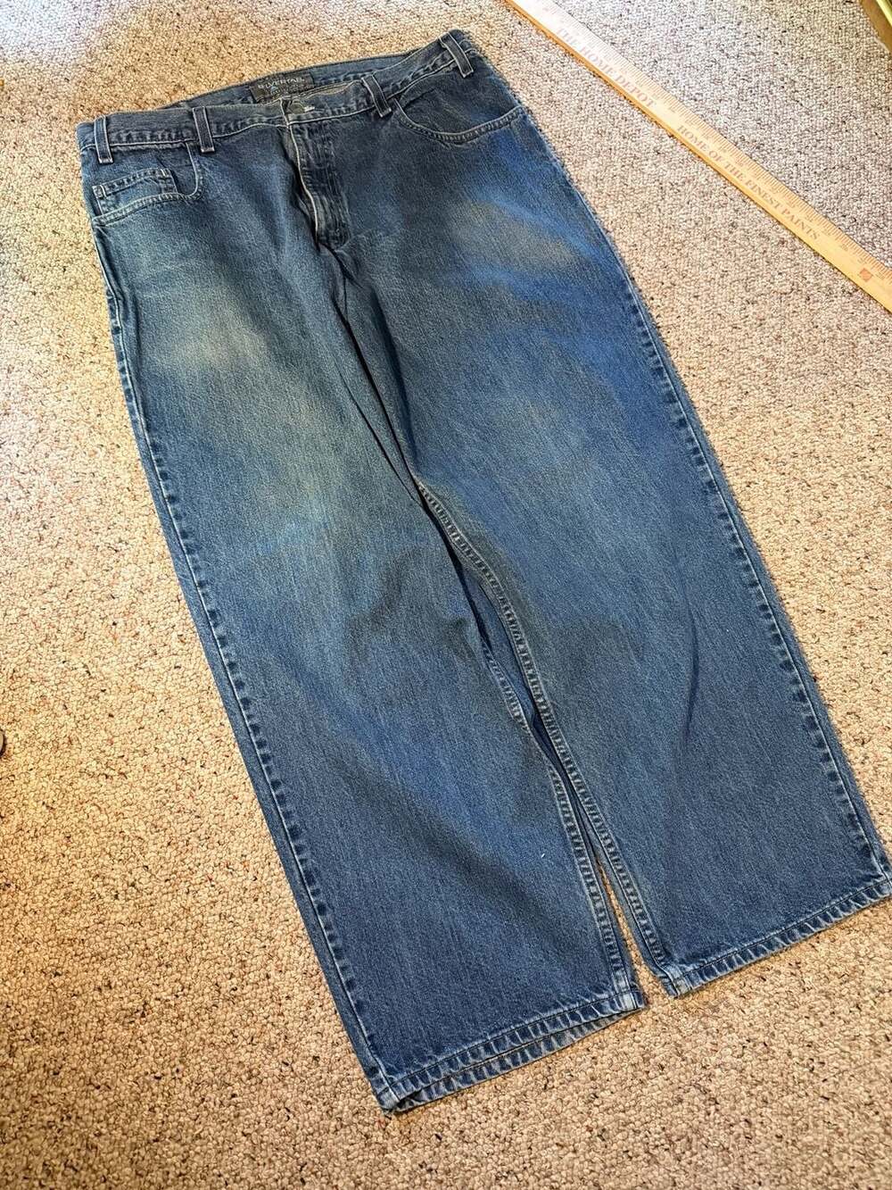 Vintage Levi's SilverTab Baggy‎ Fit Blue Denim Jeans Size 36